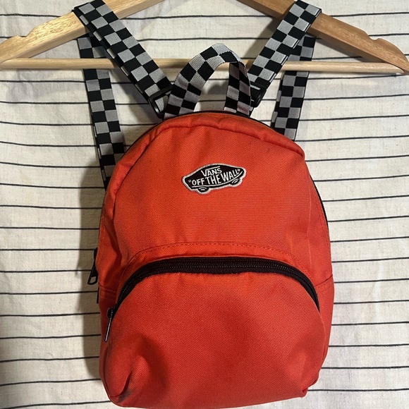 Vans Bags Vans Small Backpack With Checkered Straps Poshmark